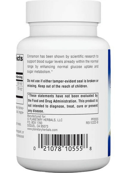 Planetary Herbals, Full Spectrum Cinnamon Extract, 200 mg, 60 Capsules