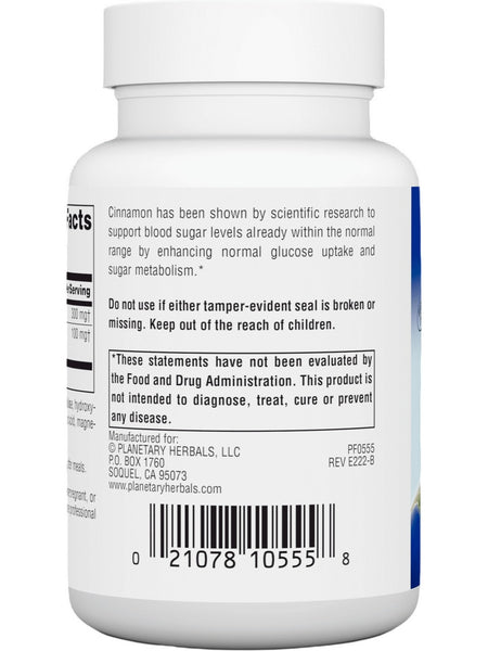 Planetary Herbals, Full Spectrum Cinnamon Extract, 200 mg, 60 Capsules