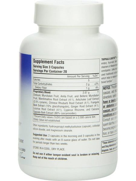 Planetary Herbals, Triphala Laxative 690 mg, 60 Capsules
