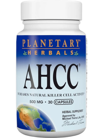 Planetary Herbals, AHCC, 500 mg, 30 Capsules