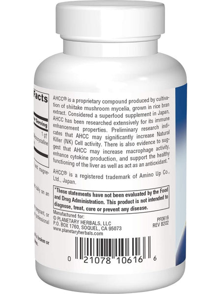 Planetary Herbals, AHCC, 500 mg, 60 Capsules