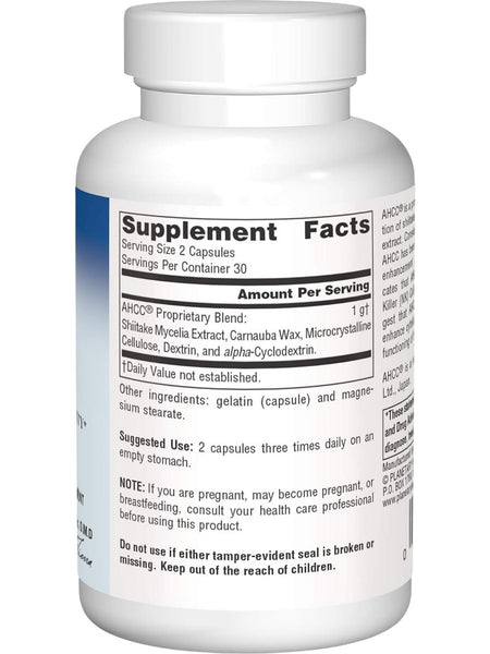 Planetary Herbals, AHCC, 500 mg, 60 Capsules