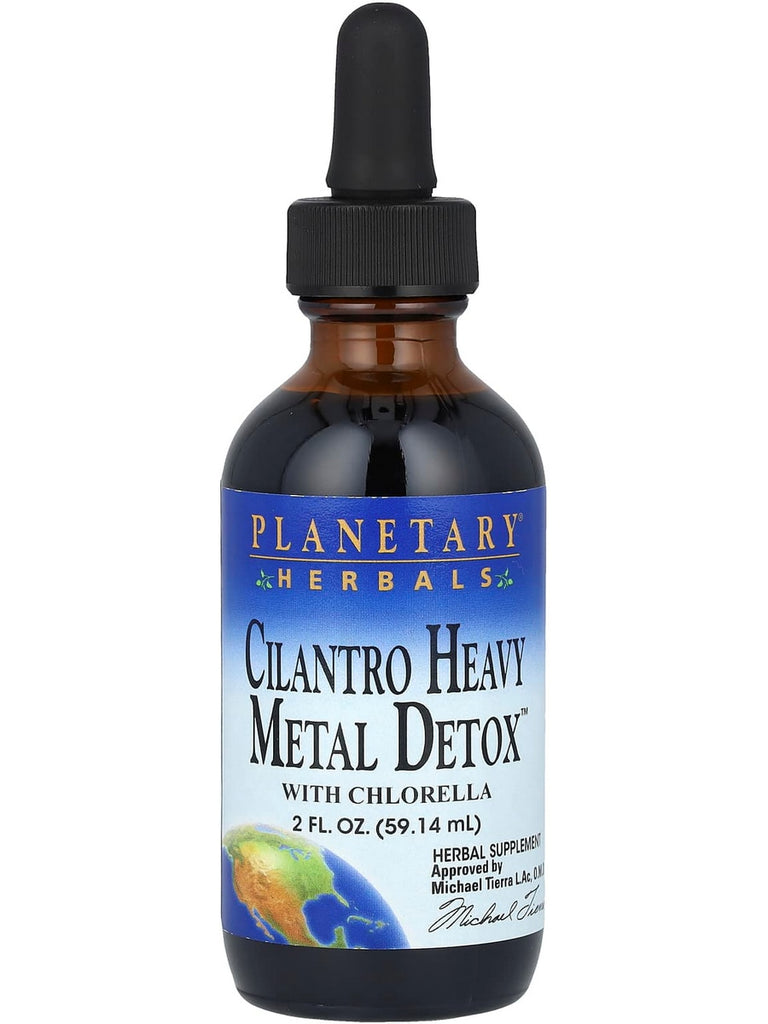 Planetary Herbals, Cilantro Heavy Metal Detox with Chlorella, 2 fl oz