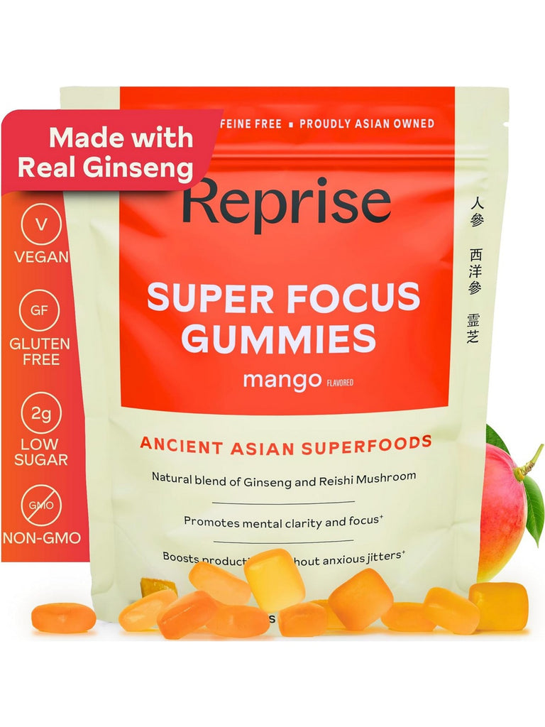 ** 12 PACK ** Reprise, Super Focus Gummies, Mango, 45 Gummies