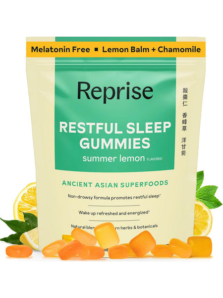 ** 12 PACK ** Reprise, Restful Sleep Gummies, Super Lemon, 45 Gummies