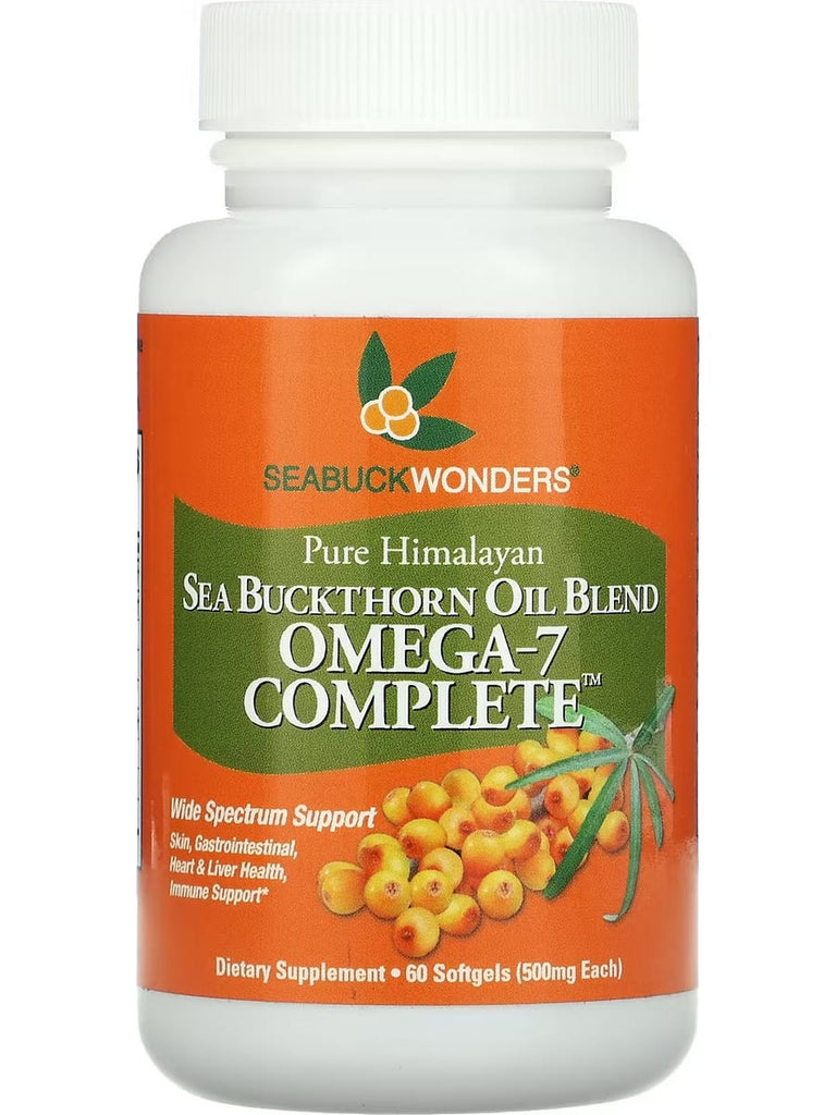SeabuckWonders, Sea Buckthorn Oil Blend, Omega-7 Complete, 60 Softgels