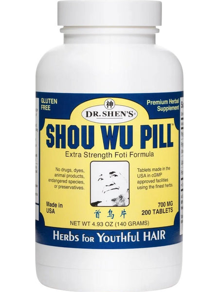 Dr. Shen's, Shou Wu Pill, 200 Tablets
