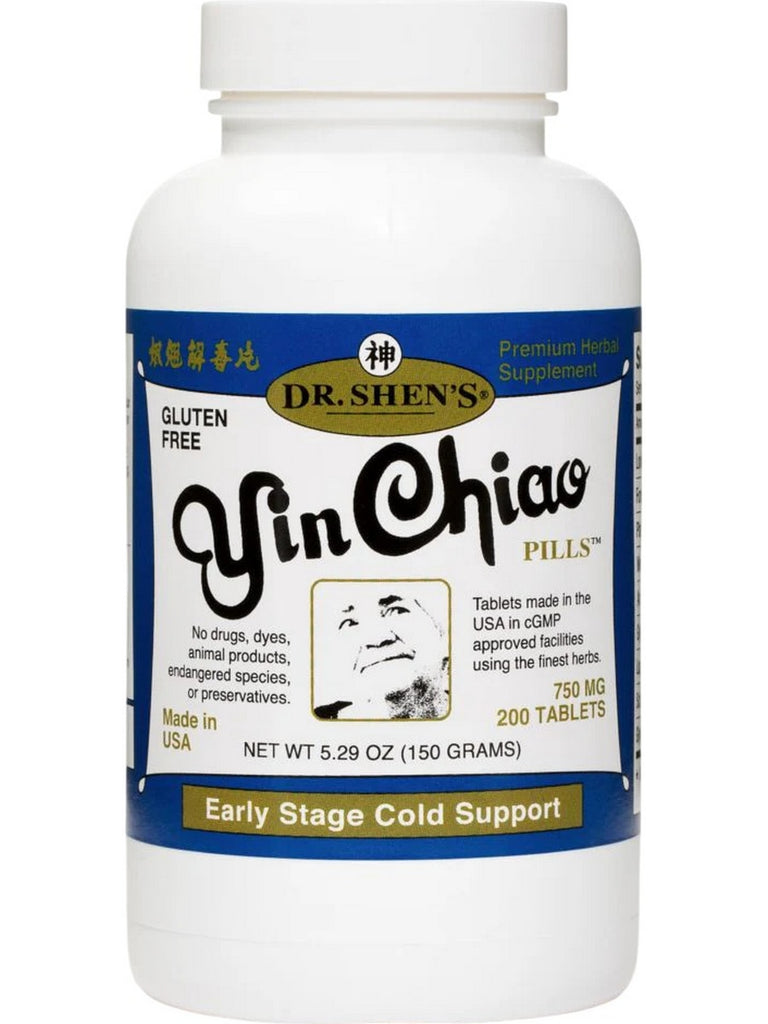 Dr. Shen's, Yin Chiao, Early Stage Cold Support, 200 Tablets
