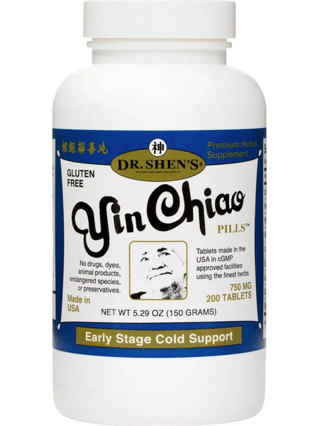 Dr. Shen's, Yin Chiao, Early Stage Cold Support, 200 Tablets