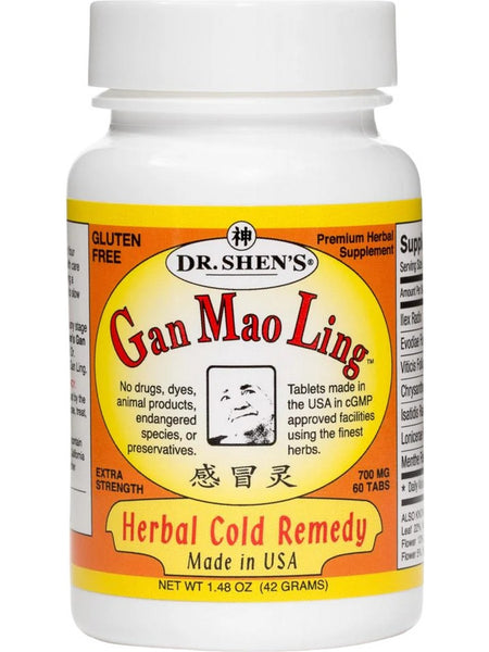 Dr. Shen's, Gan Mao Ling, 60 Tabs