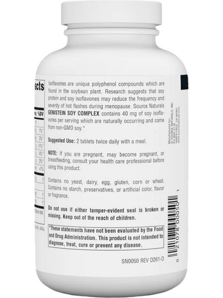 Source Naturals, Genistein Soy Complex, 120 Tablets
