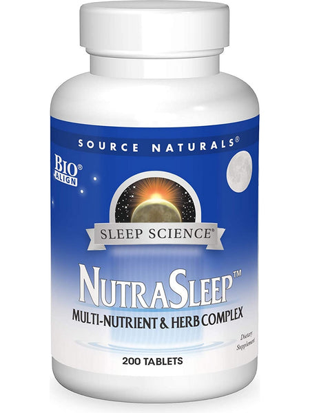 Source Naturals, Sleep ScienceÂ® NutraSleepâ„¢ Multi-Nutrient and Herb Complex, 200 tablets