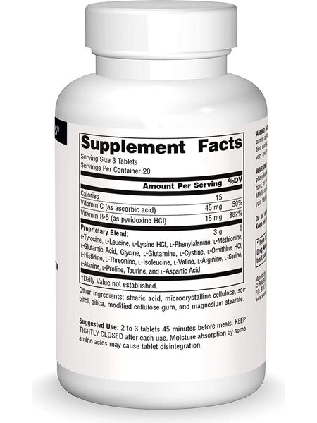 Source Naturals, Amino Dayâ„¢ 20 Free-Form Amino Acids 1000 mg, 60 tablets