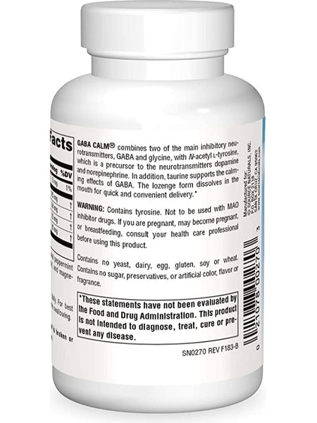 Source Naturals, Serene Science® GABA Calm Mind Peppermint, 120 lozenges