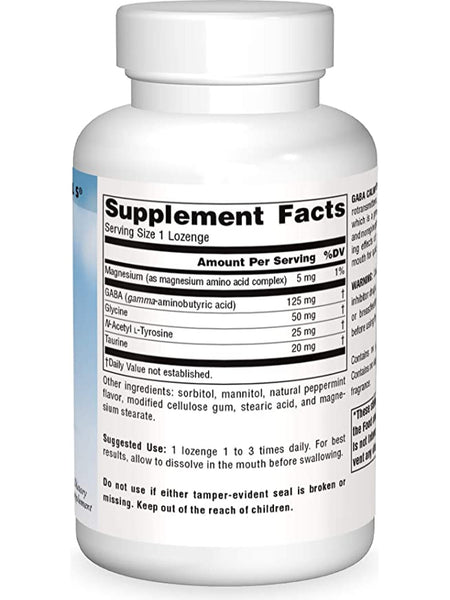 Source Naturals, Serene Science® GABA Calm Mind Peppermint, 120 lozenges