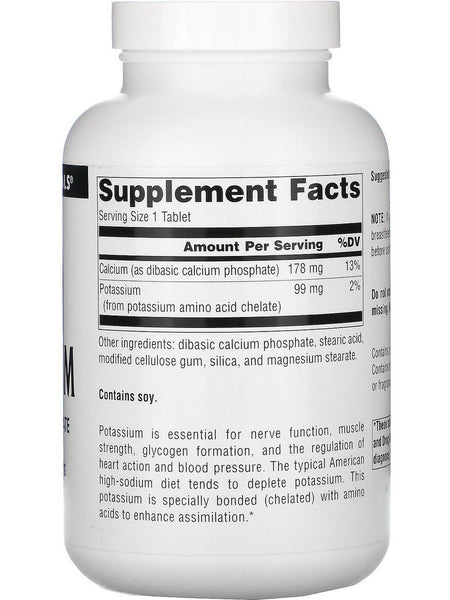 Source Naturals, Potassium 99 mg, 250 tablets