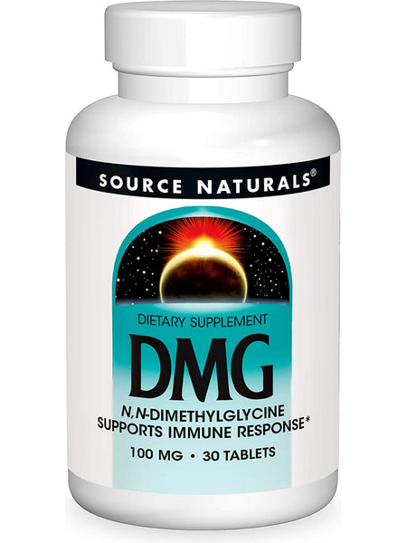 Source Naturals, DMG N,N-Dimethylglycine 100 mg, 30 tablets