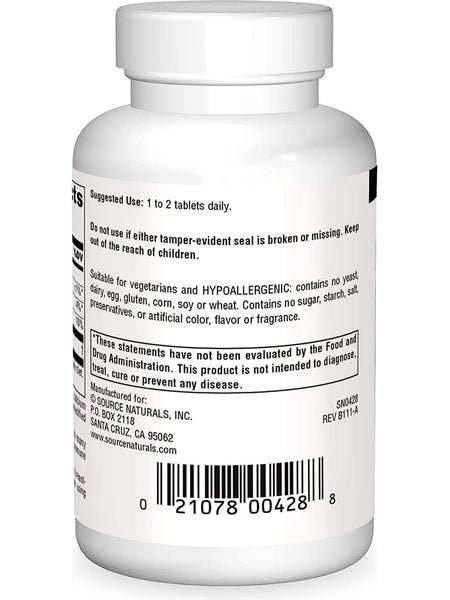 Source Naturals, DMG N,N-Dimethylglycine 100 mg, 30 tablets