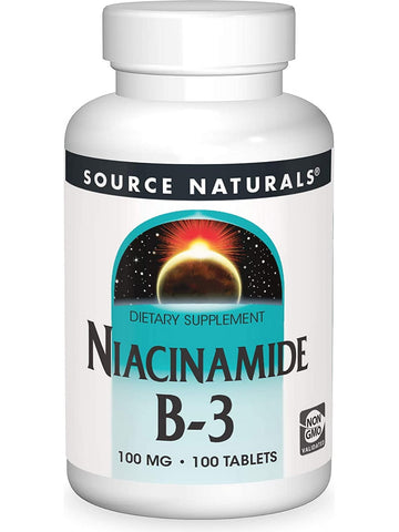 Source Naturals, Niacinamide B-3 100 mg, 100 tablets