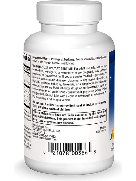 Source Naturals, Sleep Science® Melatonin Complex™ 3 mg, Orange, 100 lozenges