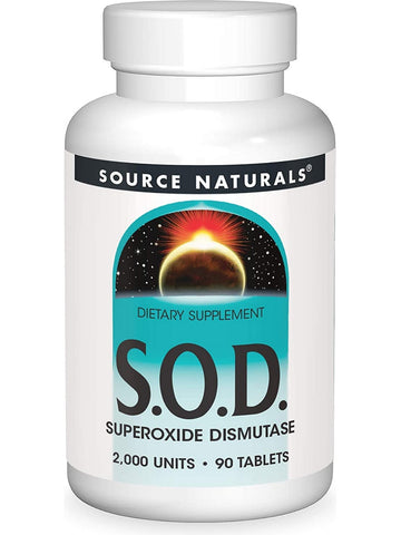 Source Naturals, S.O.D. Superoxide Dismutase 2000, 90 tablets
