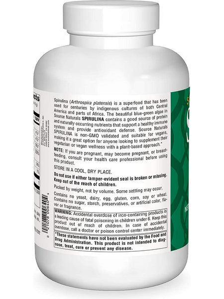 Source Naturals, Spirulina, 16 oz