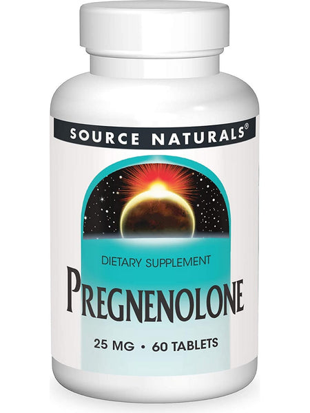 Source Naturals, Pregnenolone 25 mg, 60 tablets