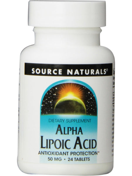 Source Naturals, Alpha Lipoic Acid 50 mg, 24 tablets
