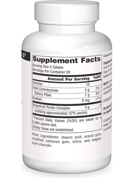 Source Naturals, Grapefruit Pectin 1000 mg, 60 tablets