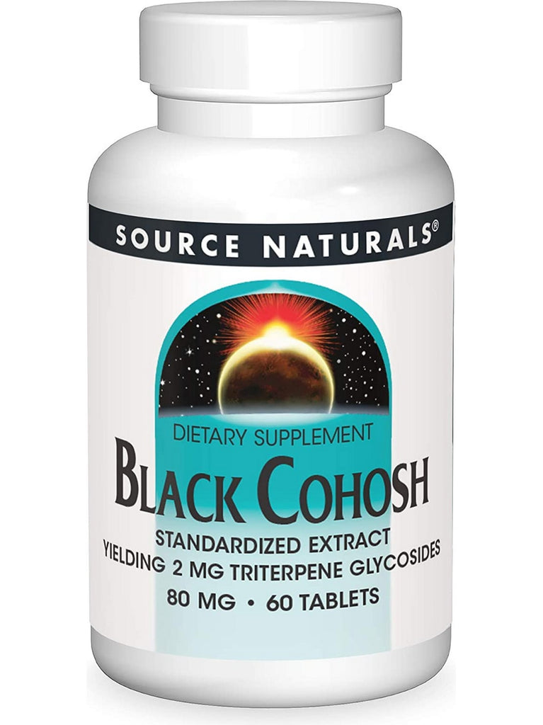 Source Naturals, Black Cohosh Standardized Extract 80 mg, 60 tablets