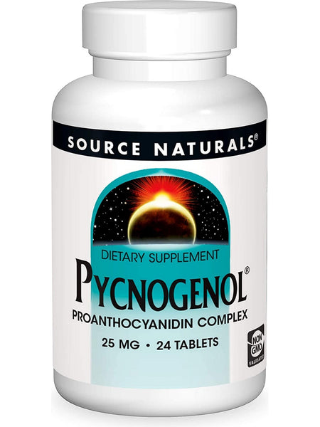 Source Naturals, Pycnogenol® Proanthocyanidin Complex 25 mg, 24 tablets