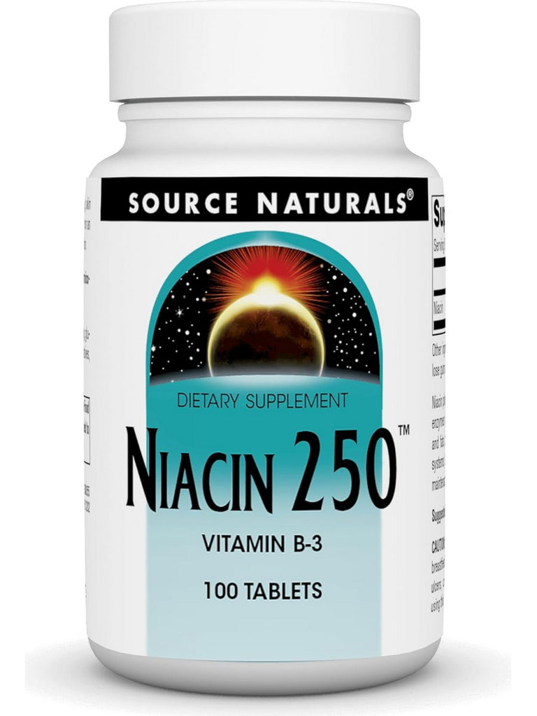 Source Naturals, Niacin 250, Vitamin B 3, 100 Tablets
