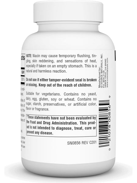Source Naturals, Niacin 250, Vitamin B 3, 250 Tablets