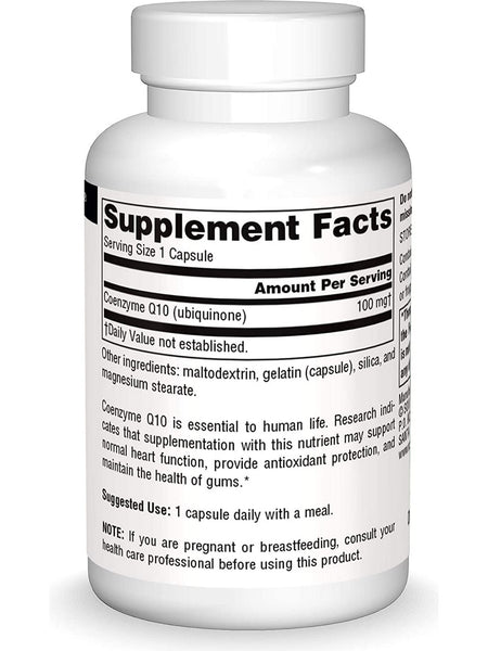 Source Naturals, Coenzyme Q10 100 mg, 30 capsules
