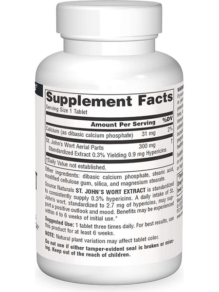 Source Naturals, St. John's Wort Extract 300 mg, 120 tablets