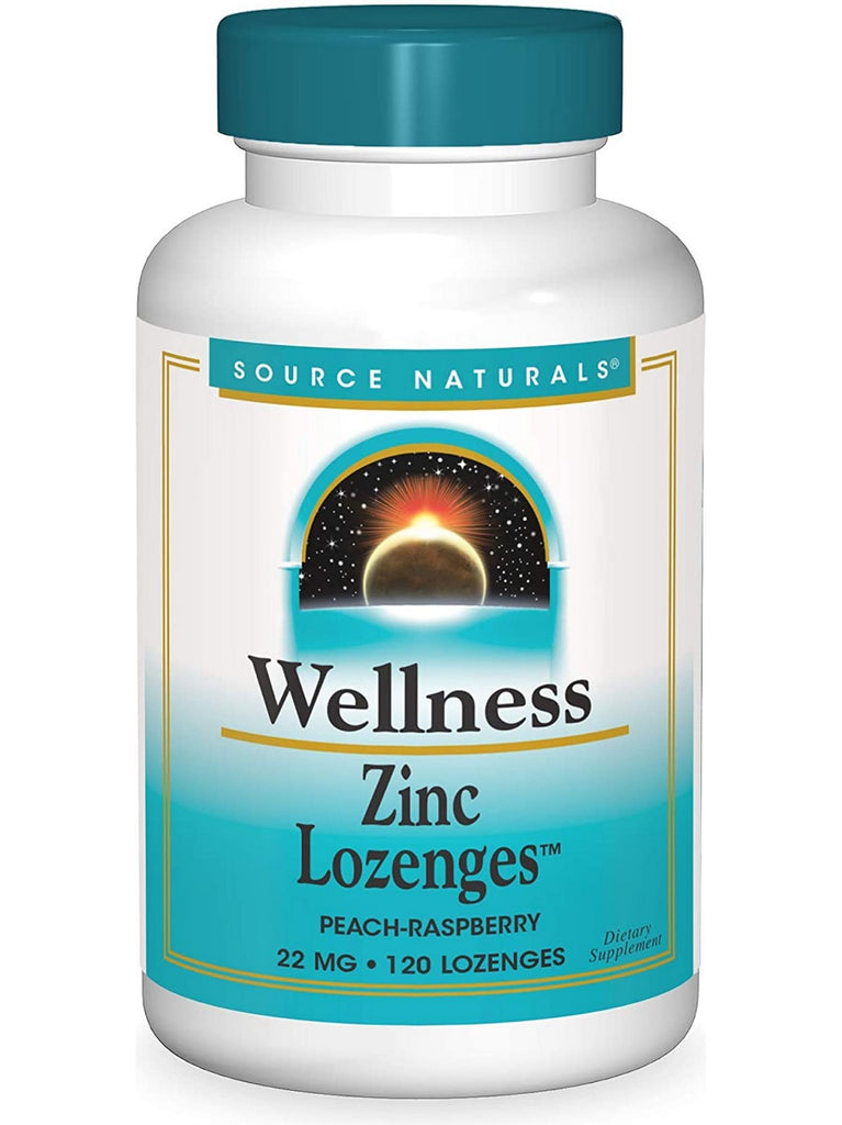 Source Naturals, Wellness Zinc Lozenges™ 23 mg, 120 lozenges