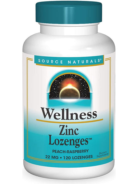 Source Naturals, Wellness Zinc Lozenges™ 23 mg, 120 lozenges