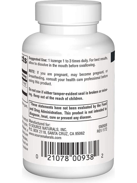 Source Naturals, Pantethine 25 mg, 30 lozenges