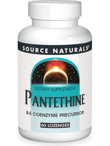 Source Naturals, Pantethine Vitamin B-5 Coenzyme Precursor, 25mg, 60 lozenges