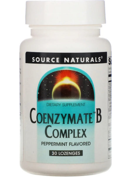 Source Naturals, Coenzymate™ B Complex, Peppermint, 30 lozenges