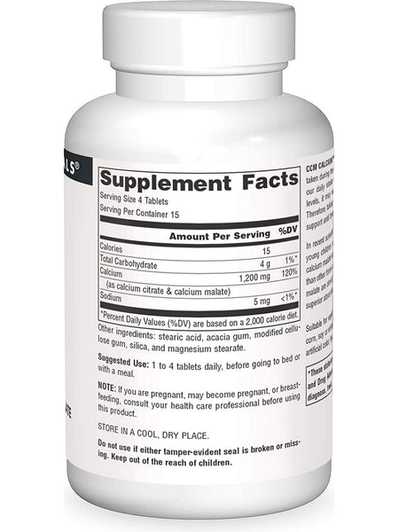 Source Naturals, CCM Calcium™ 300 mg, 60 tablets