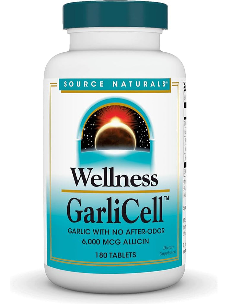 Source Naturals, Wellness GarliCell™ 6000 mcg, 180 tablets