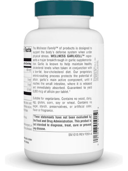 Source Naturals, Wellness GarliCell™ 6000 mcg, 180 tablets