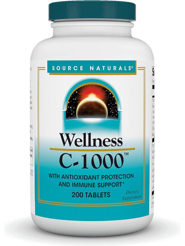 Source Naturals, Wellness C-1000, 200 ct