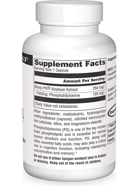Source Naturals, Phosphatidyl Serine 150™ 150 mg, 30 capsules