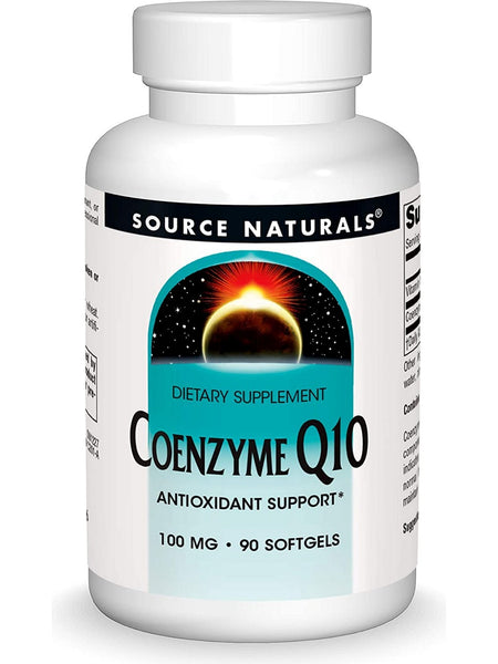 Source Naturals, Coenzyme Q10 100 mg, 90 softgels