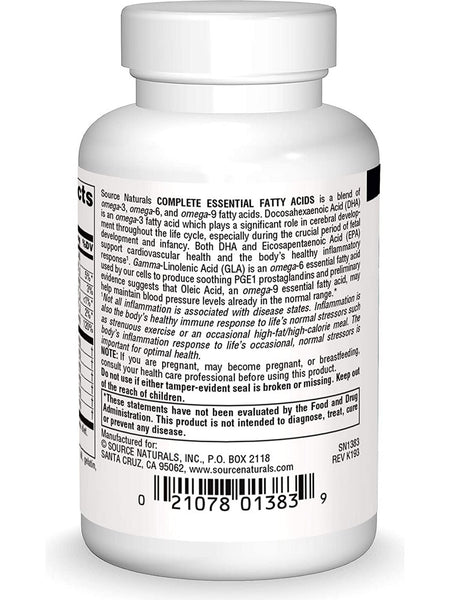 Source Naturals, Essential Fatty Acids, Complete, 30 softgels