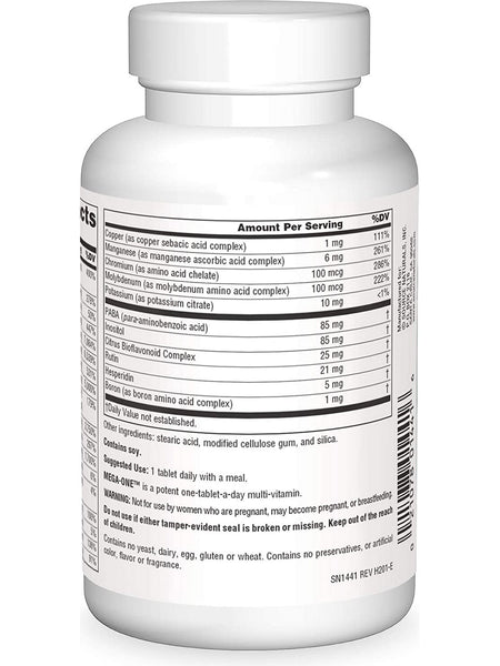 Source Naturals, Mega-One™ Multiple, No Iron, 30 tablets