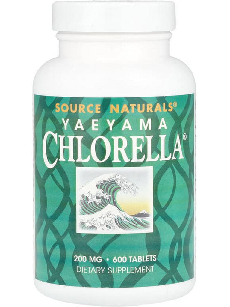 Source Naturals, Yaeyama Chlorella, 200 mg, 600 Tablets