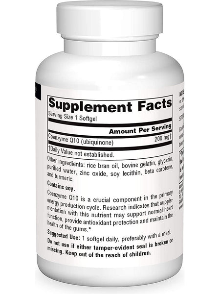 Source Naturals, Coenzyme Q10 200 mg, 30 softgels